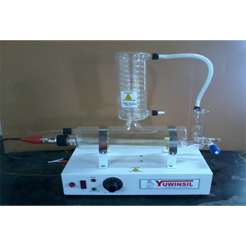 All Glass Basic Still With Quartz Heater-4 Lph With Single Level Built-In Safety Control - Application: Industrial
