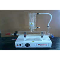 All Glass Basic Still With Quartz Heater-4 Lph With Single Level Built-in Safety Control - Application: Industrial