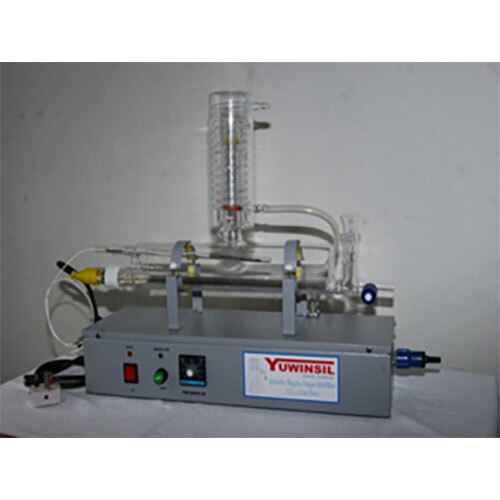 Composite Single Distiller Horizontal Model With Quartz Boiler & Glass Condenser 1 To 4 Lph - Application: Industrial