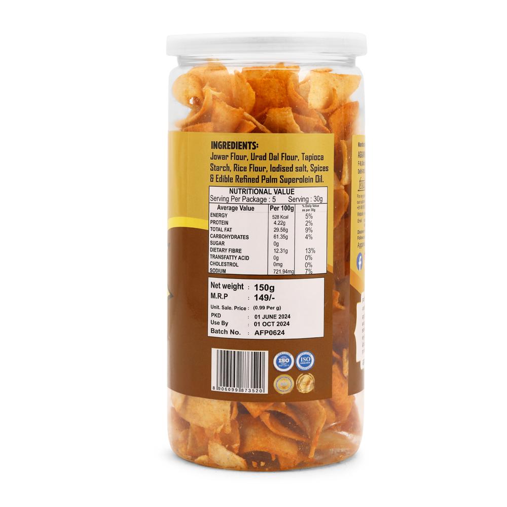 Jowar Chilly Tomato Chips - Feature: Tasty & Healthy Snacks