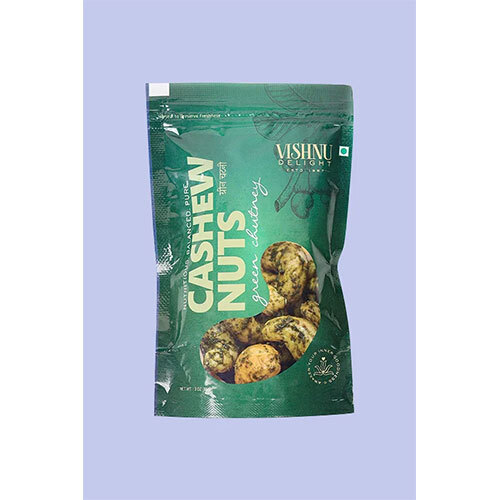 Flavored Cashew 85gm STANDING POUCH - Green Chutney