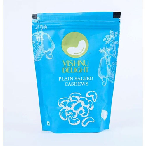 Plain Salted Cashew Pouch 250gm Standy Pouch