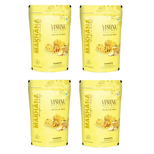 Vishnu Delight Flavoured Cheese & Herbs Organic Makhana Jar, 60g Each Pack of 4