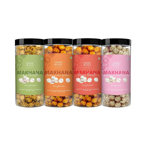 Vishnu Delight Organic Makhana Combo Pack - 4 of 90g Each flavor