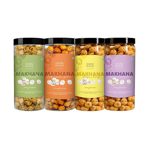 Vishnu Delight Organic Makhana Combo Pack - 4 of 90g Each flavor