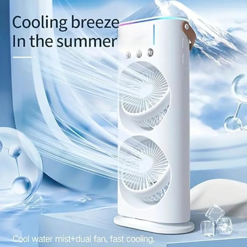 Double Head Portable Mini Air Cooler