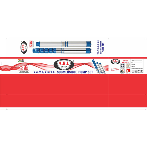 Pump Set Printed Corrugated Box - Finish: Polished