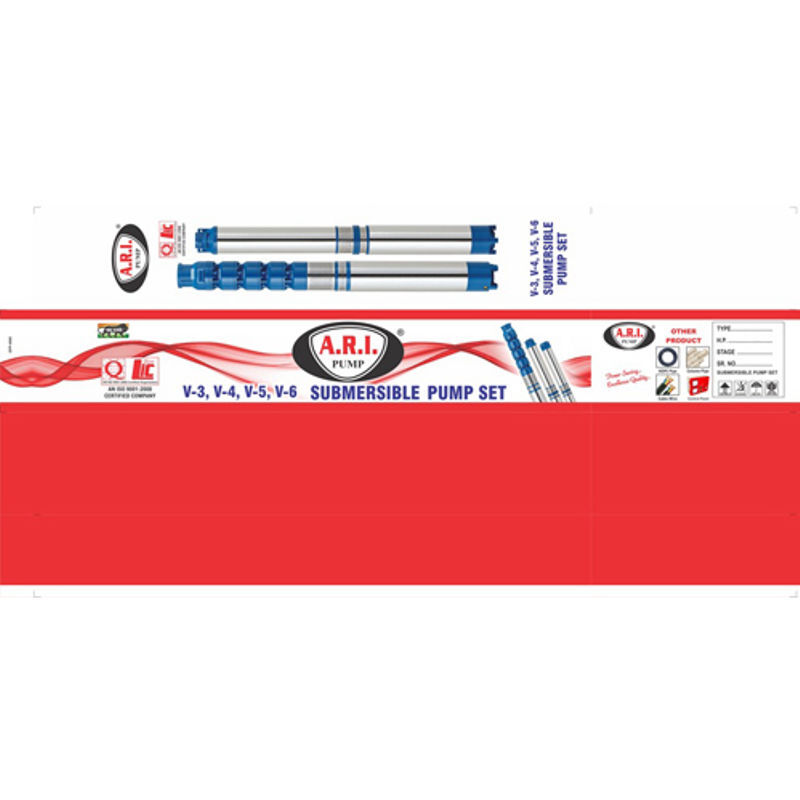 Pump Set Printed Corrugated Box - Finish: Polished