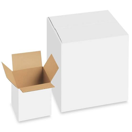 White Corrugated Box - Finish: Polished