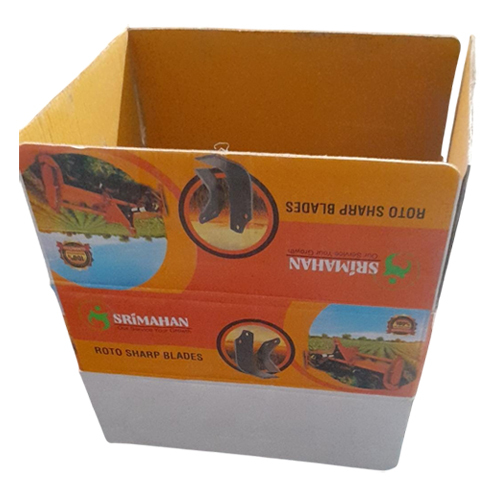 Blades Printed Corrugated Box - Finish: Polished
