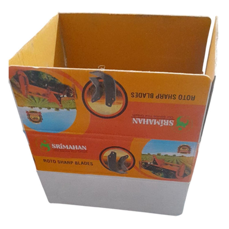 Blades Printed Corrugated Box - Finish: Polished