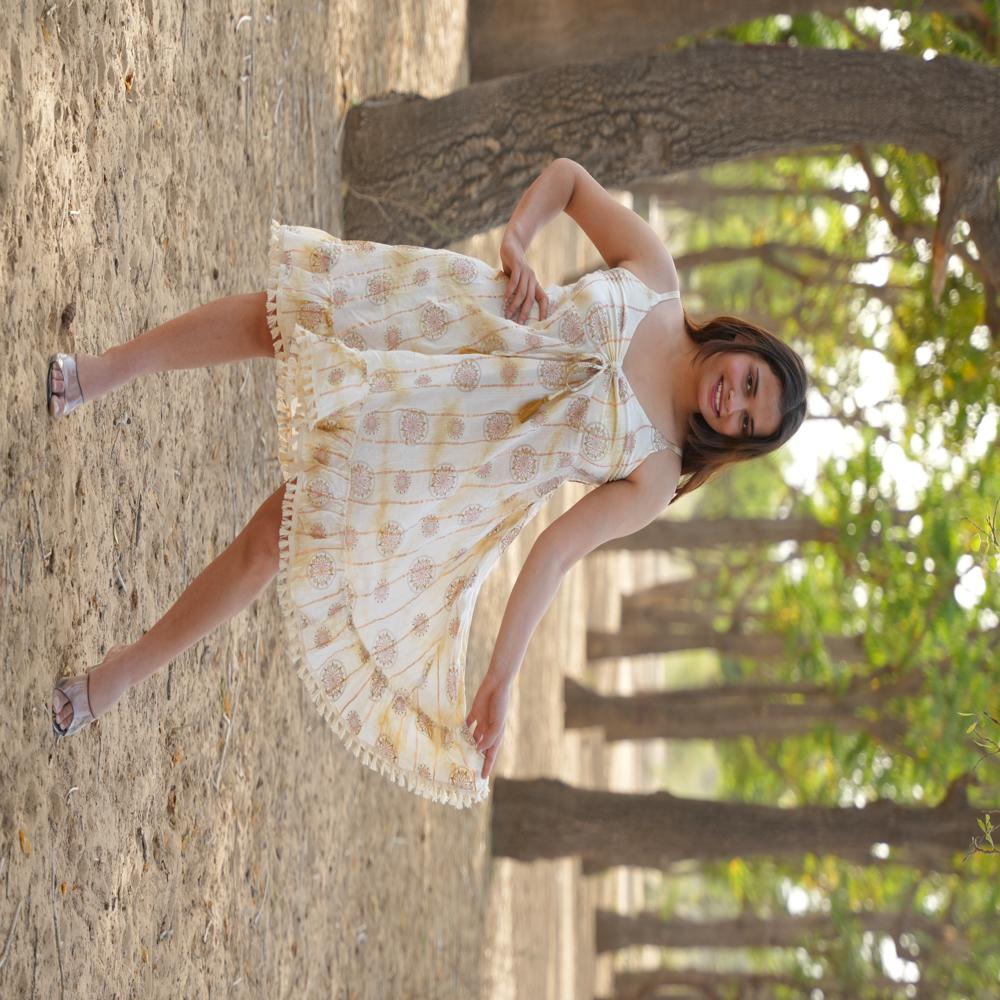 VISCOSE LUREX DRESS