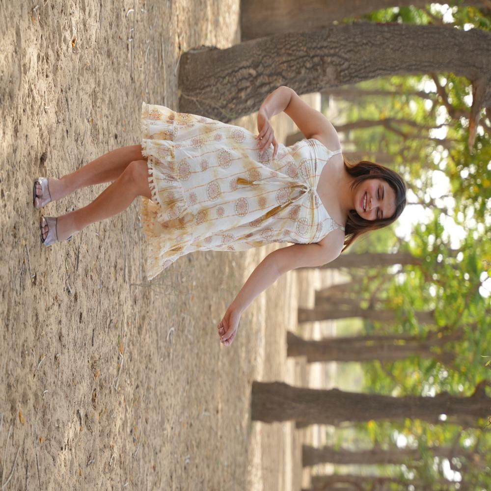 VISCOSE LUREX DRESS