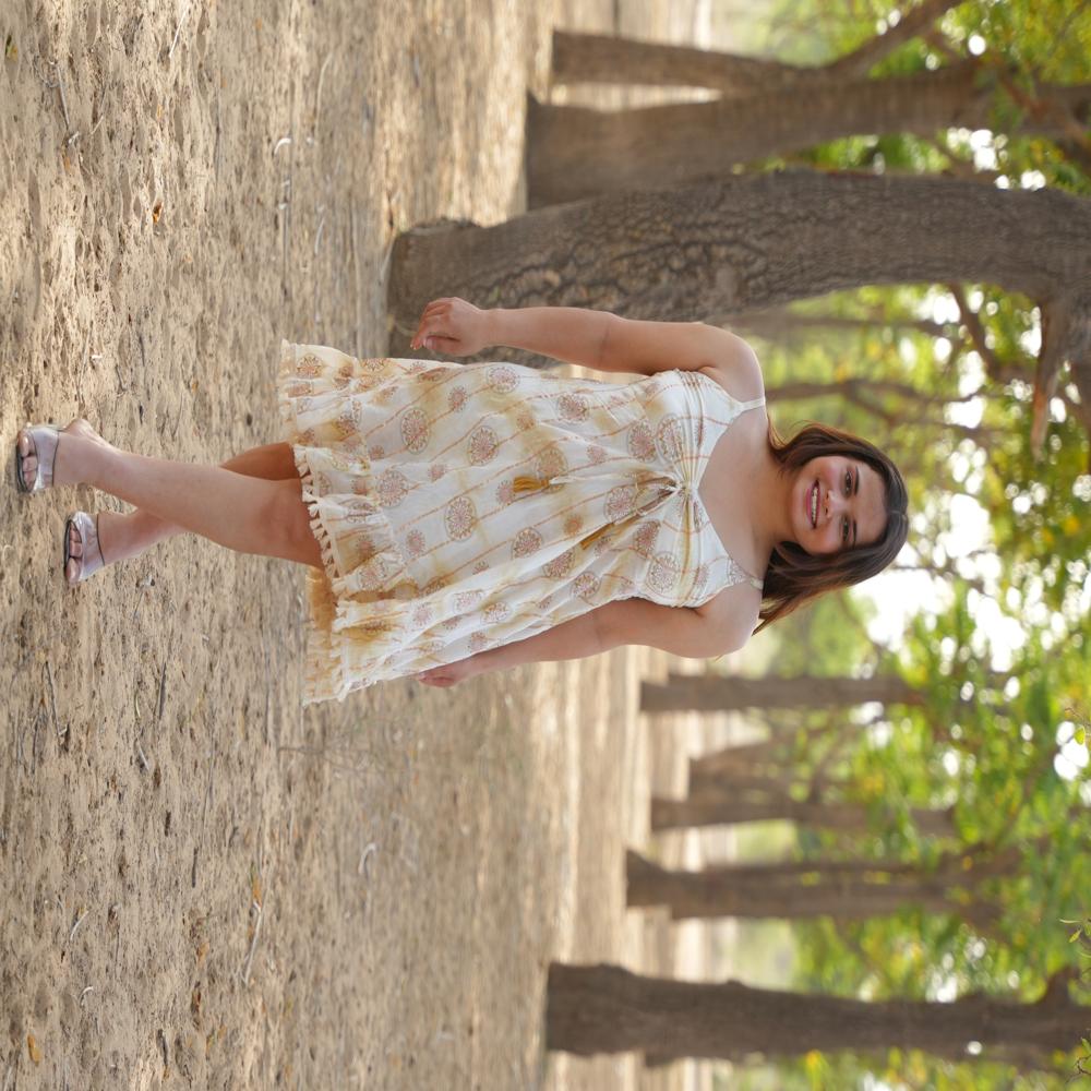VISCOSE LUREX DRESS