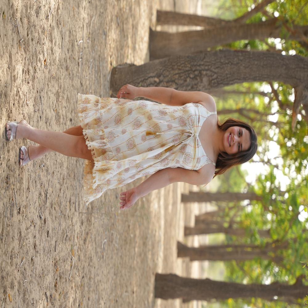 VISCOSE LUREX DRESS
