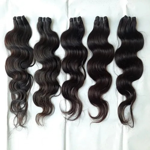 Women Black Body Wave Human Hair, 8 Inches To 32 Inches, Packaging Size: 100 Grams