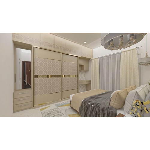 Bedroom Interior Designing Services - Wood and Metal, Variable Dimensions, Beige | Modern Space Planning, Furniture Selection, Aesthetic Coordination