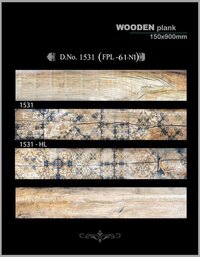 Naturewood 150x900 Mm Wooden Finish Decorative Tiles - Color: Gold