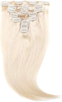 Clip in Hair Extensions 100 Grams - 16-24 Inch Silky Straight Human Remy Hair