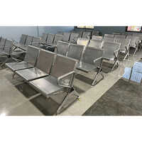 Three Seater Waiting Chair - Color: Silver