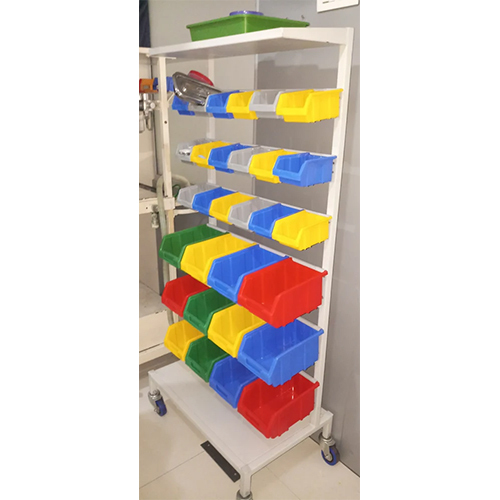 Emergency Drug Trolley - Color: White