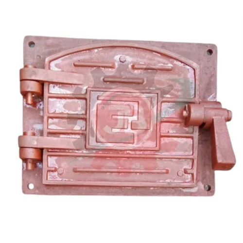 Cast Iron Boiler Fire Door - Color: Copper