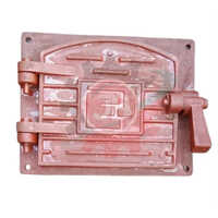Cast Iron Boiler Fire Door - Color: Copper