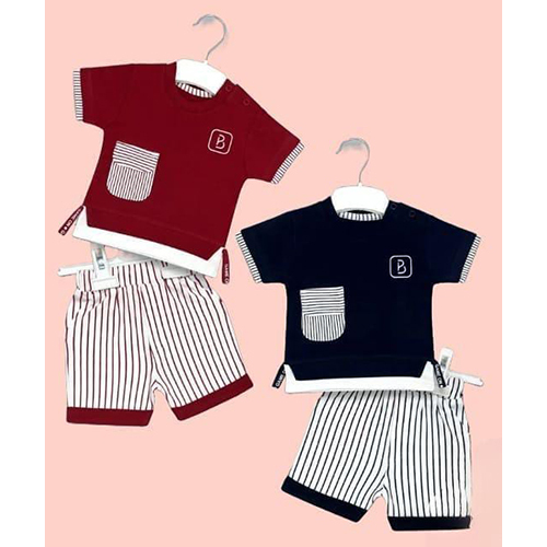 Boys T-Shirt With Half Pant - Design: Modern