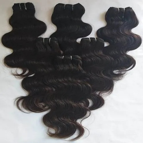 Single Donor Natural Colour Brazilian Body Wave Human Hair Extension, For Personal, Packaging Size: 100 Grams