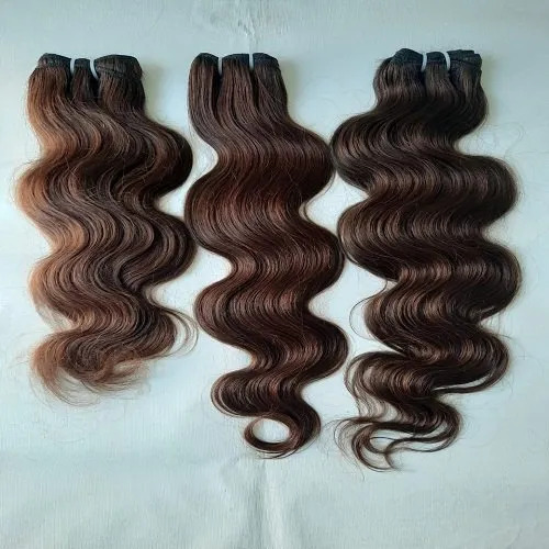 Single Donor Natural Colour Brazilian Body Wave Human Hair Extension, For Personal, Packaging Size: 100 Grams