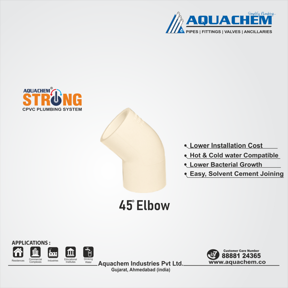 CPCV 45 degree Elbow