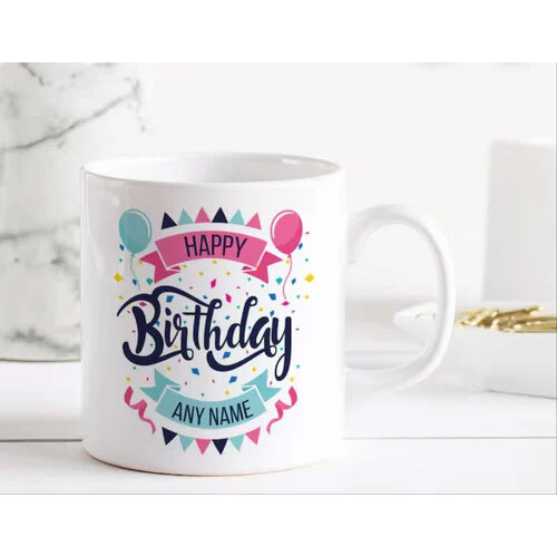 Customised Happy birthday coffee mugs