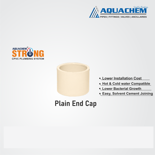 Cpvc plain end cap