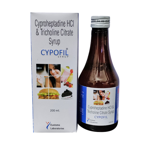 200Ml Cyproheptadine Hcl And Tricholine Citrate Syrup - Drug Type: General Medicines