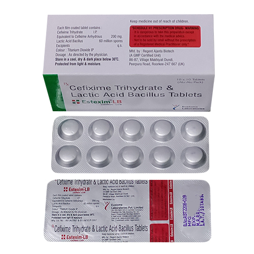 Cefixime Trihydrate And Lactic Acid bacillus Tablets