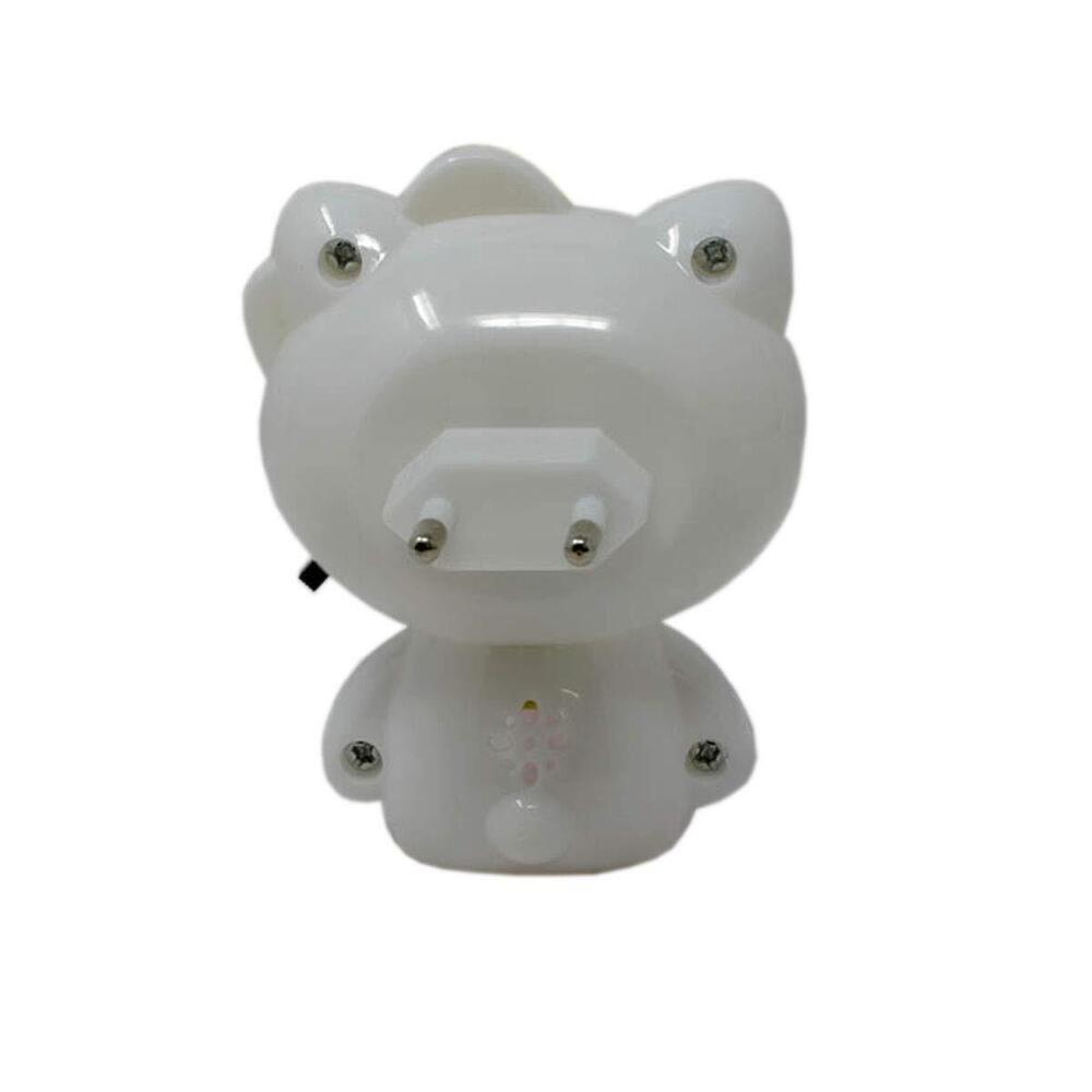 Plug In Kitty Night Lamp - 7x9x8 Cm, 110-220v Ac, Led Technology | Soft Ambient Light For Nighttime Navigation, Energy Efficient, Safe For Kids