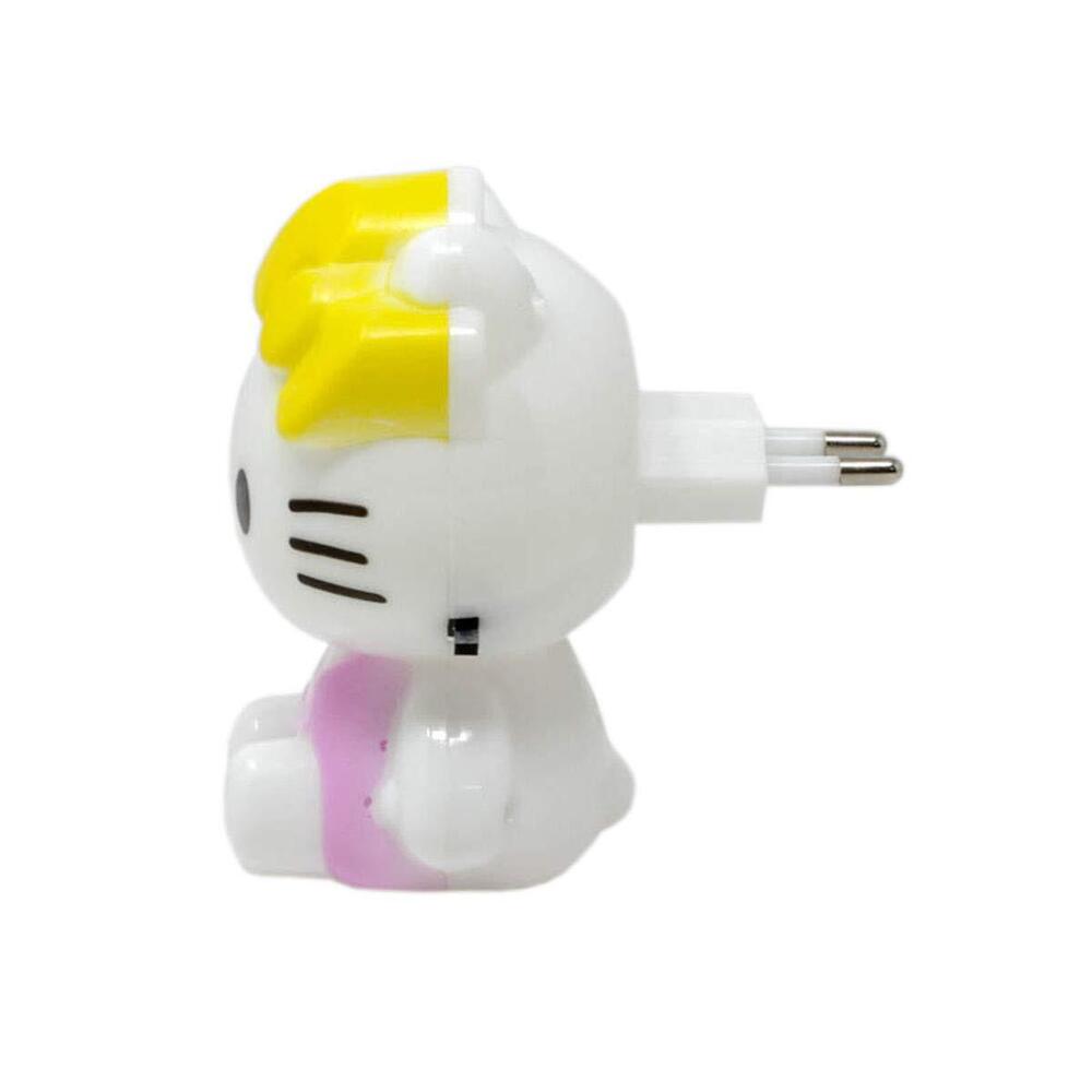 Plug In Kitty Night Lamp - 7x9x8 Cm, 110-220v Ac, Led Technology | Soft Ambient Light For Nighttime Navigation, Energy Efficient, Safe For Kids