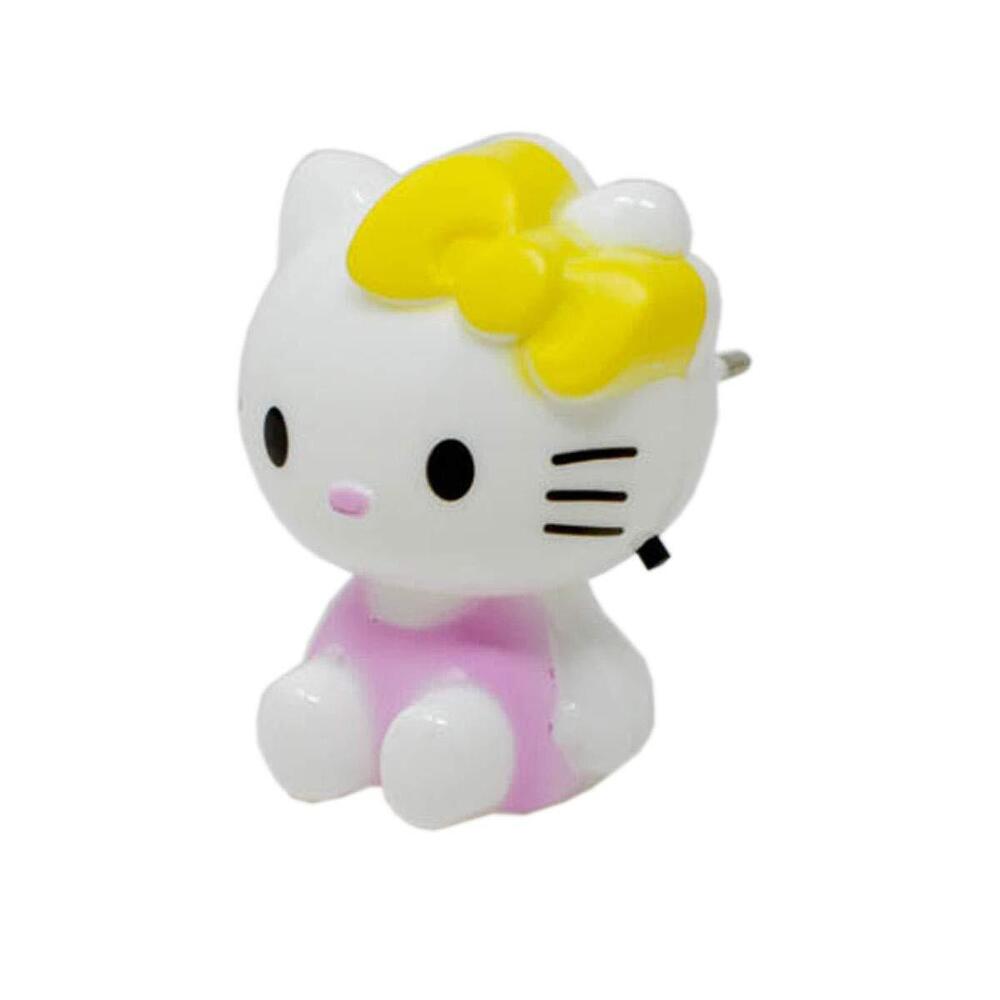 Plug In Kitty Night Lamp - 7x9x8 Cm, 110-220v Ac, Led Technology | Soft Ambient Light For Nighttime Navigation, Energy Efficient, Safe For Kids