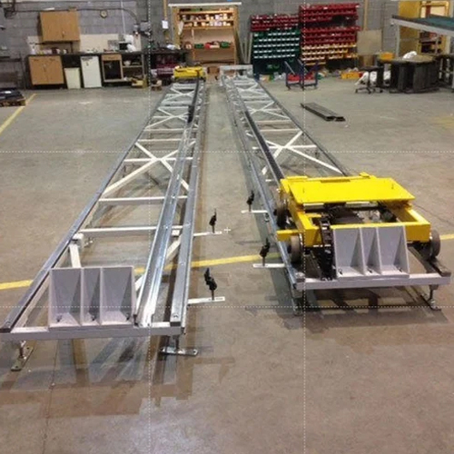 Semi Automatic Trolley Conveyor - Material: Mild Steel