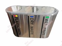 STAINLESS STEEL 3 IN 1 DUSTBIN