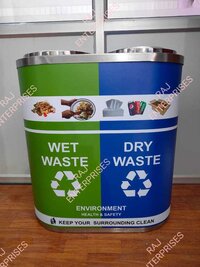 STAINLESS STEEL 3 IN 1 DUSTBIN