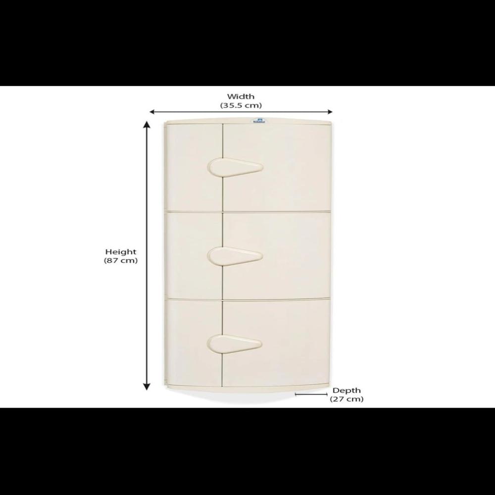 NILKAMAL CORNER CABINET (3 Door)