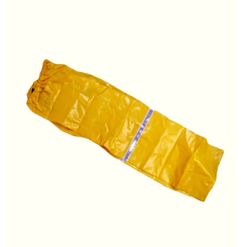 Yellow Pvc Raincoat Pant - Age Group: Kids