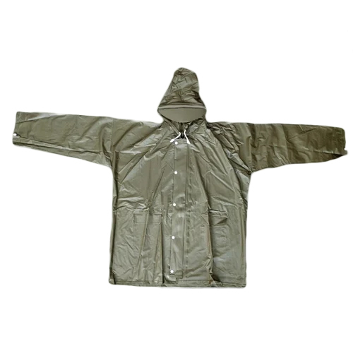 Pvc Upper Raincoat Jacket - Design: Plain