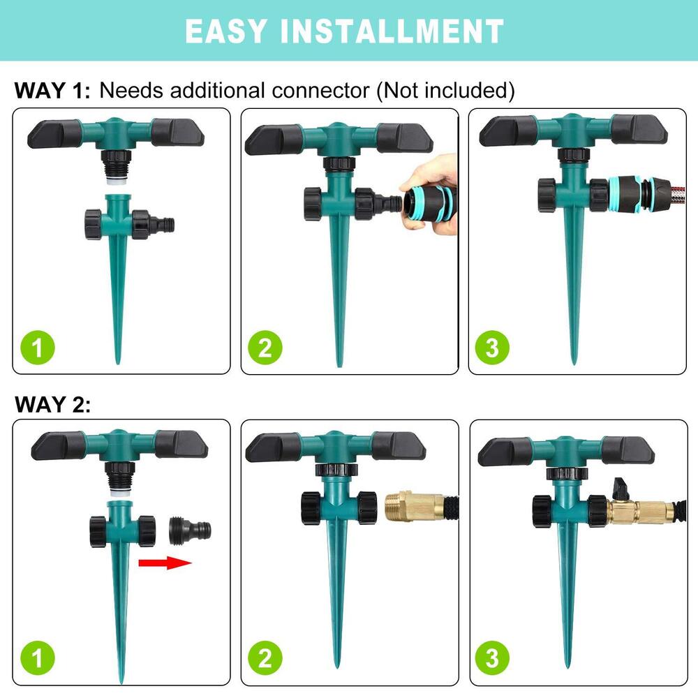 360 Rotating Irrigation Sprinkler