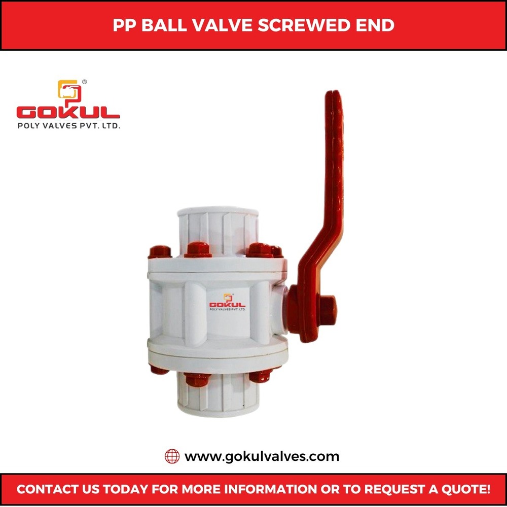Gokul PP Ball Screwed End Valve