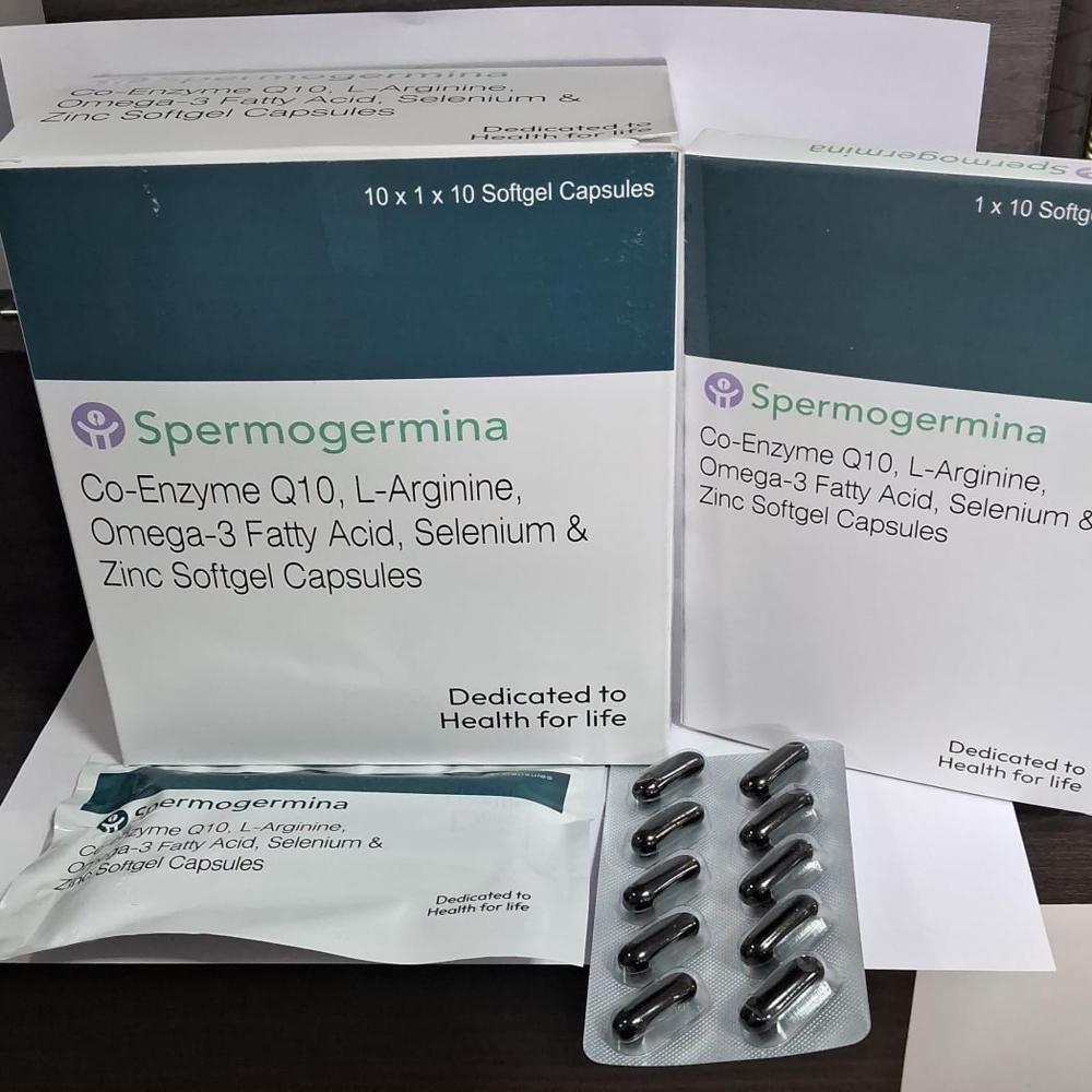 Co Enzyme Q10 L-Arginine Omega Fatty Acid Selenium Zinc Softgel Capsule