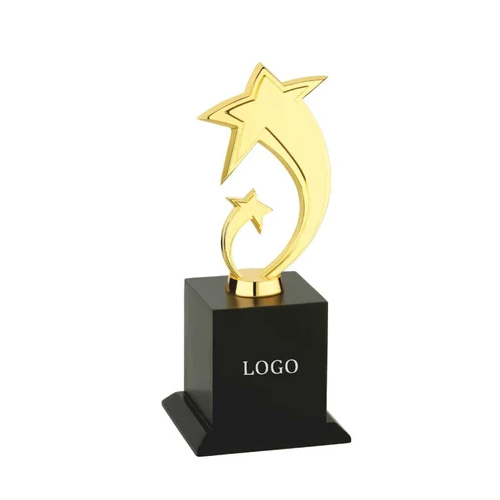 Ue-707 Star Metal Trophy - Base Material: Wooden