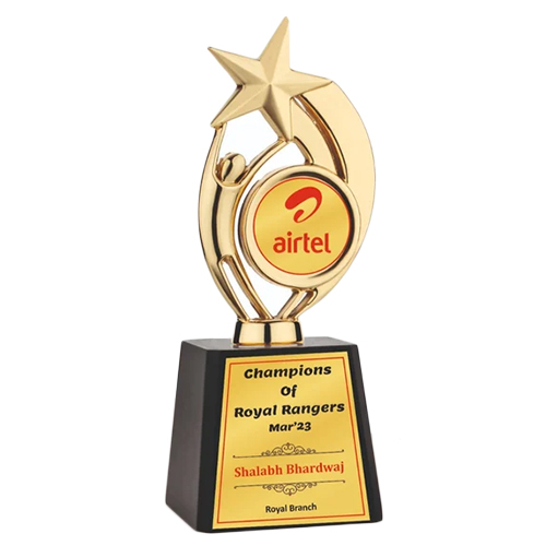 Ue-376 Star Metal Trophy - Color: Various Colors