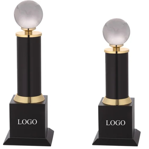 Unique Globe Metal Trophy - Shape: Round